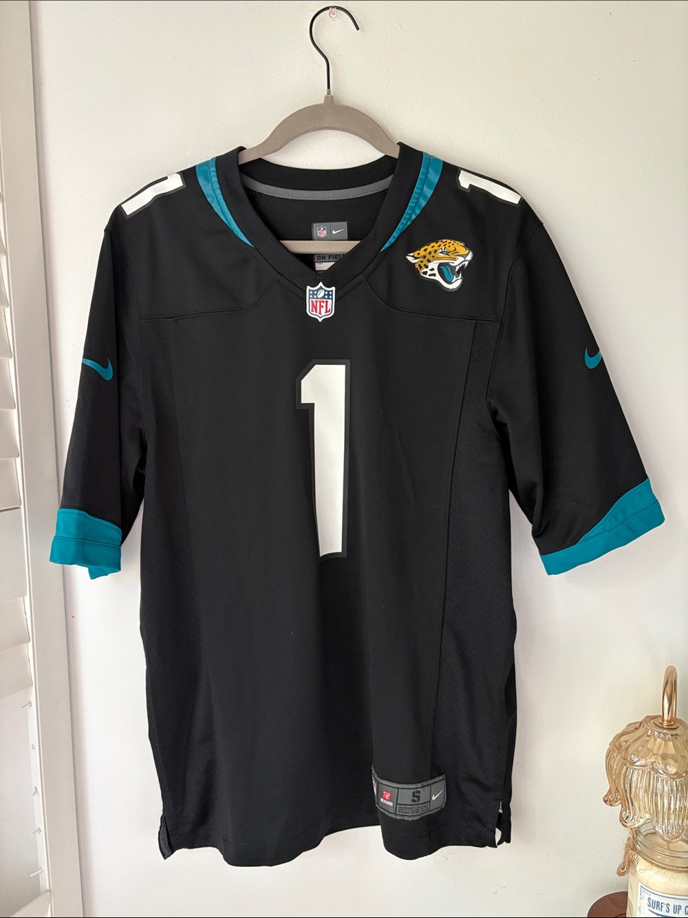 Nike Black & Teal Jacksonville Jaguars #1 Football Jersey